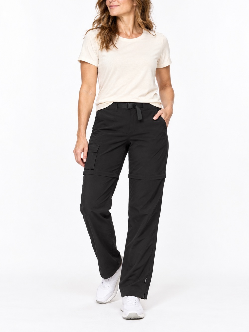 prAna Breathe Convertible Zip-Off Cargo Hiking Pants Black Size 10